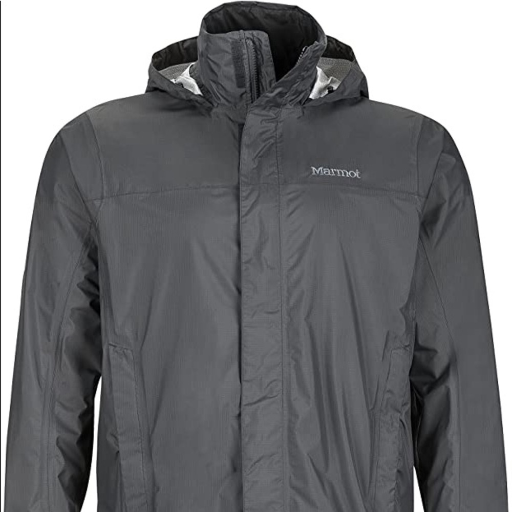 marmot precip raincoat jacket grey